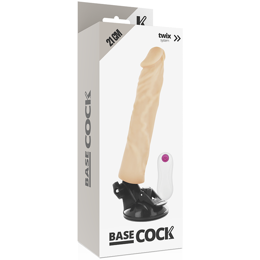 BASECOCK - VIBRADOR REALÍSTICO CONTROLE REMOTO 21CM - Image 3