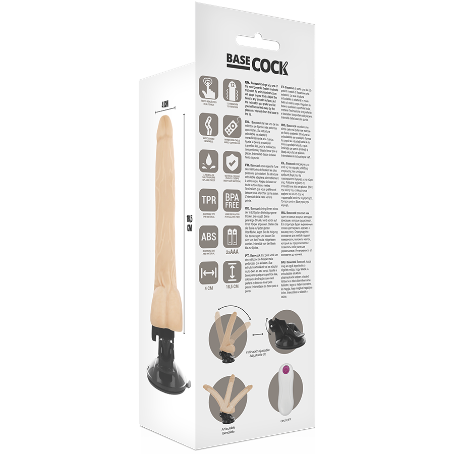 VIBRADOR ARTICULÁVEL BASECOCK CONTROLE REMOTO 18,5CM - Image 5