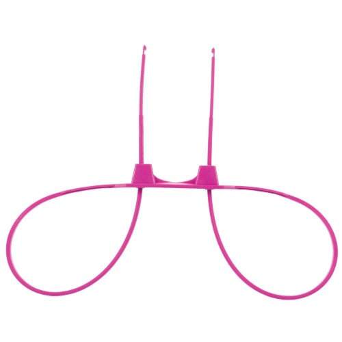 ALGEMAS DESCARTÁVEIS DE PLÁSTICO OUCH! ZIP TIE CUFFS ROSA - Image 2