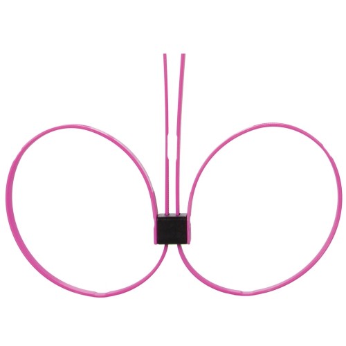 ALGEMAS DESCARTÁVEIS DE PLÁSTICO OUCH! ZIP TIE CUFFS EXTENDED ROSA - Image 2