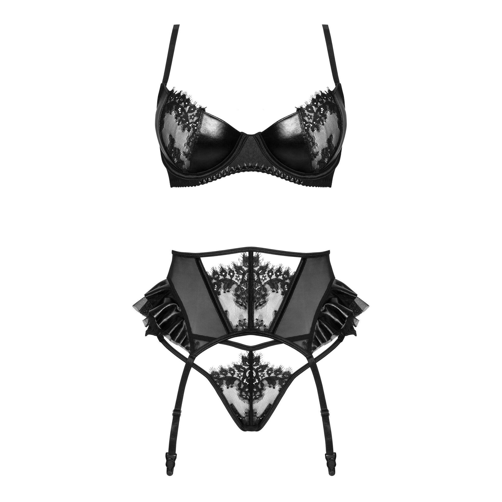 CONJUNTO DE 3 PEÇAS RAFAELLA PRETO BEAUTY NIGHT FASHION