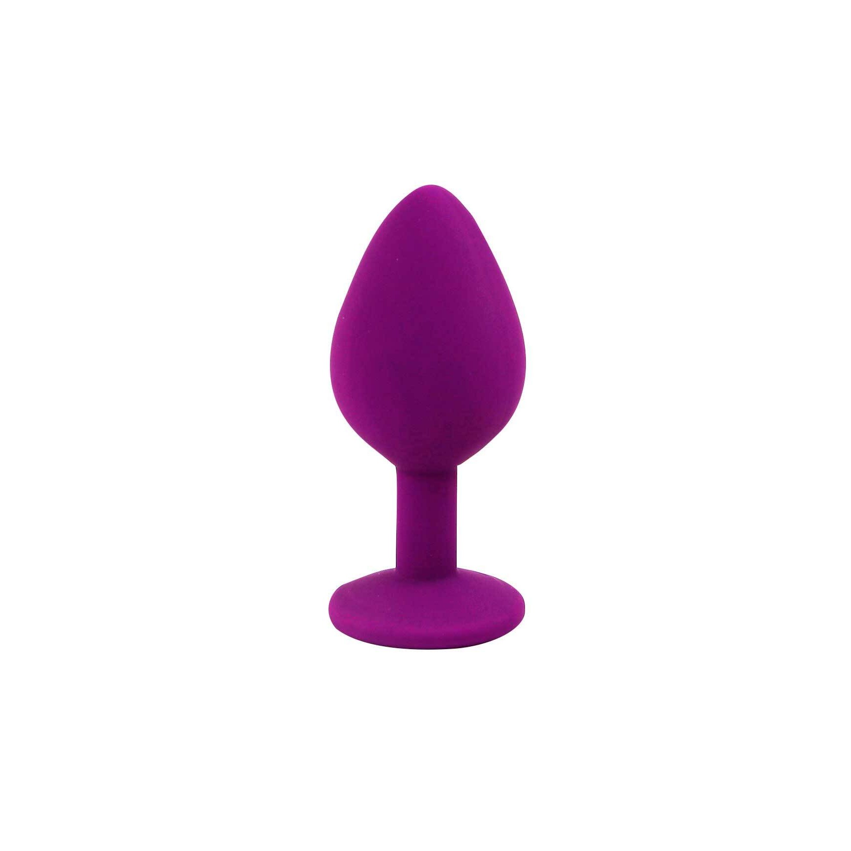 PLUG ANAL DE SILICONE COM JOIA ROXO CANDY LUST - Image 2
