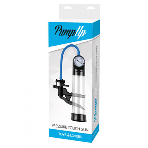 BOMBA PARA O PÉNIS COM MEDIDOR PRESSURE TOUCH GUN TRANSPARENTE - Image 2