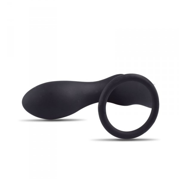 PLUG ANAL VIBRATÓRIO COM ANEL P-RING DARK SIDE PRETO - Image 2