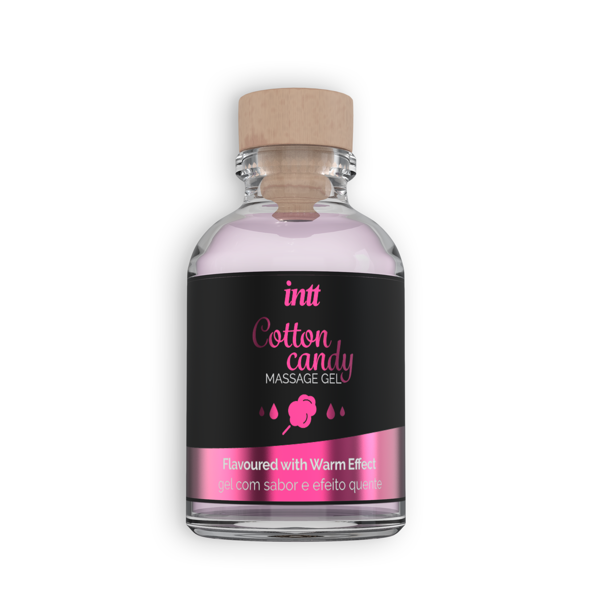 GEL DE MASSAGEM COM SABOR A ALGODÃO DOCE INTT 30ML - Image 3