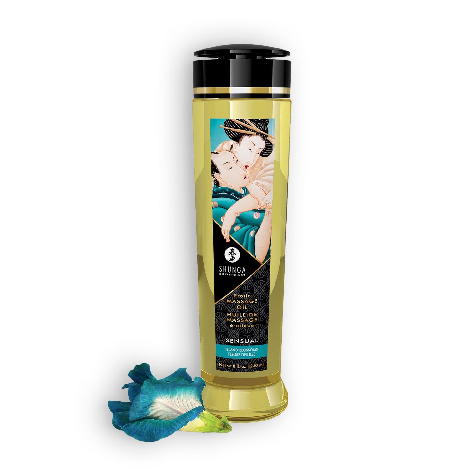 ÓLEO DE MASSAGEM SHUNGA SENSUAL ISLAND BLOSSOMS 240ML - Image 2