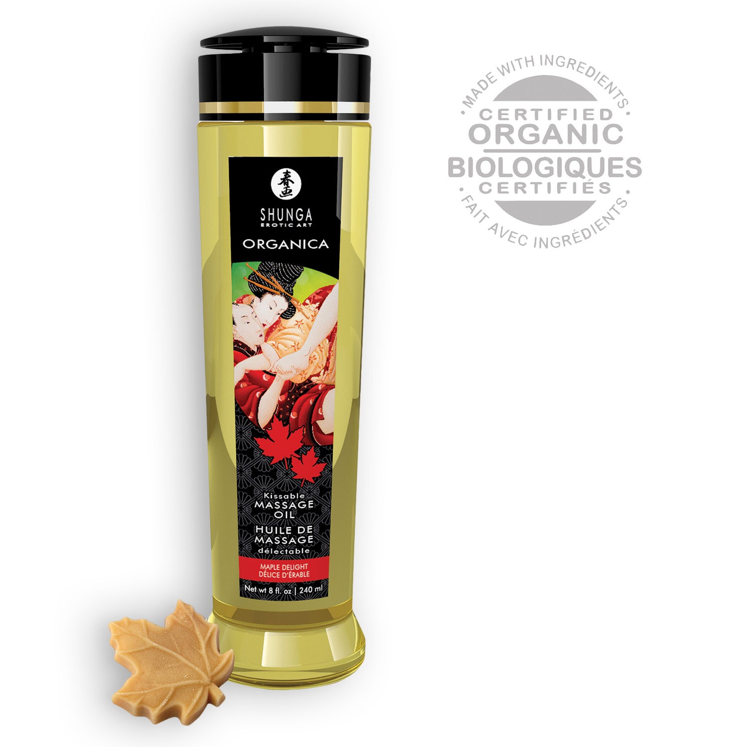 ÓLEO DE MASSAGEM SHUNGA ORGANICA DELÍCIA DE ACÉR 240ML - Image 2