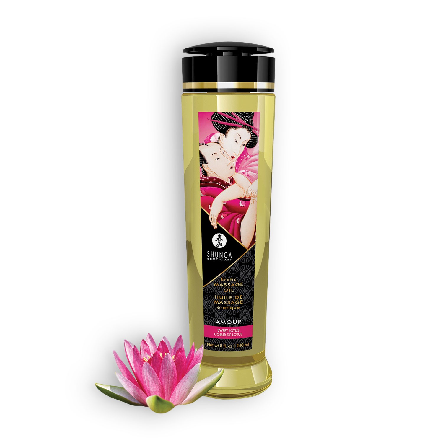 ÓLEO DE MASSAGEM SHUNGA AMOUR DOCE LOTUS 240ML - Image 2