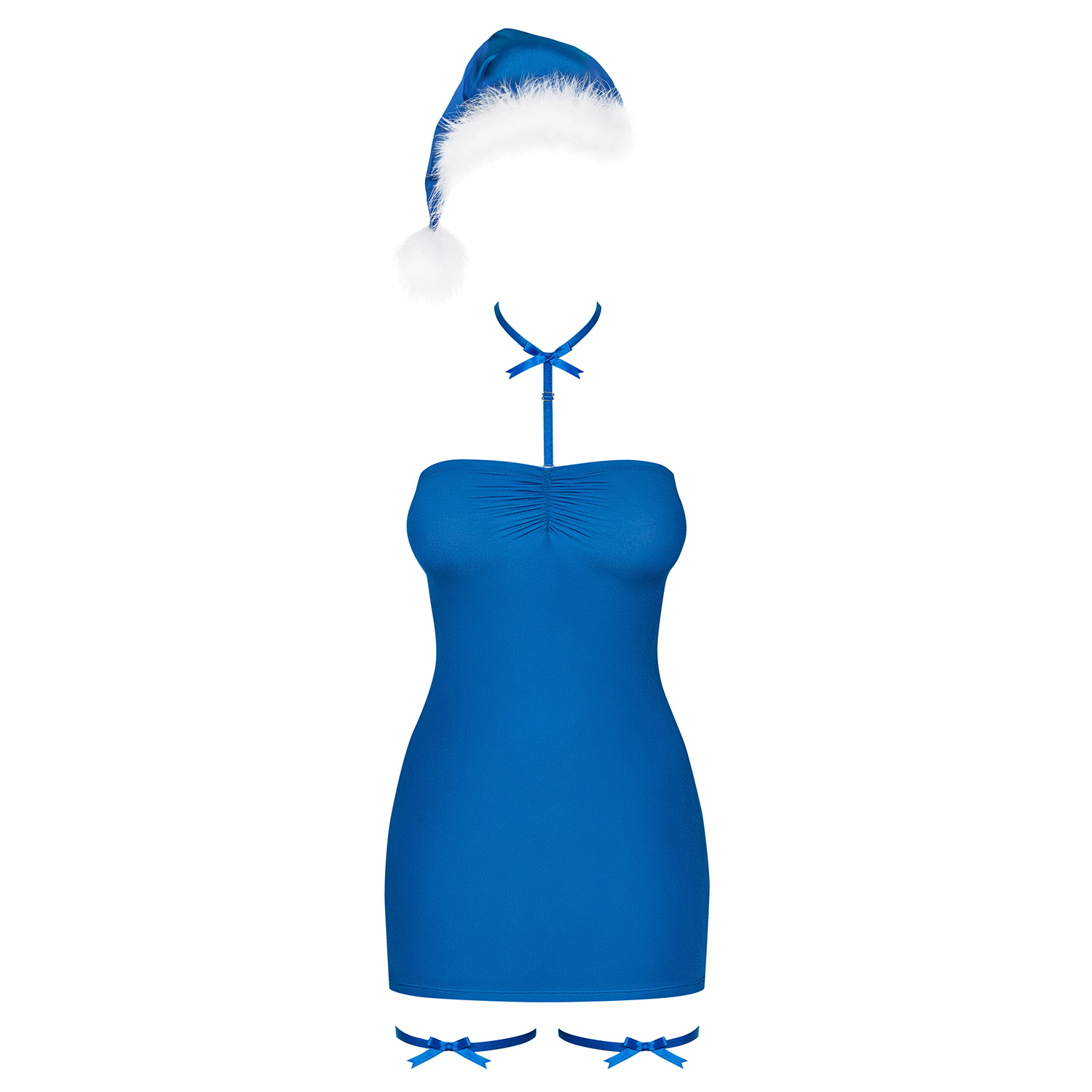 VESTIDO KISSMAS RED OBSESSIVE AZUL - Image 2