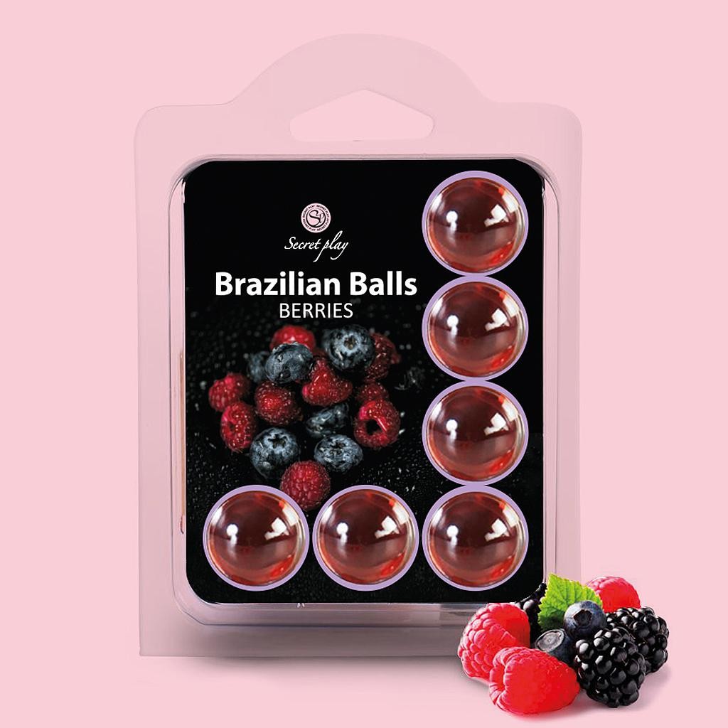 BOLAS LUBRIFICANTES BEIJÁVEIS BRAZILIAN BALLS SABOR A FRUTOS DO BOSQUE 6 x 4GR - Image 3
