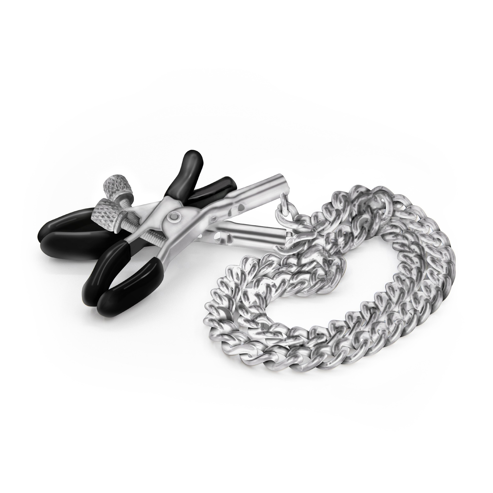 PINÇAS PARA MAMILOS SILVER NIPPLE CHAIN CLAMPS CRUSHIOUS - Image 2