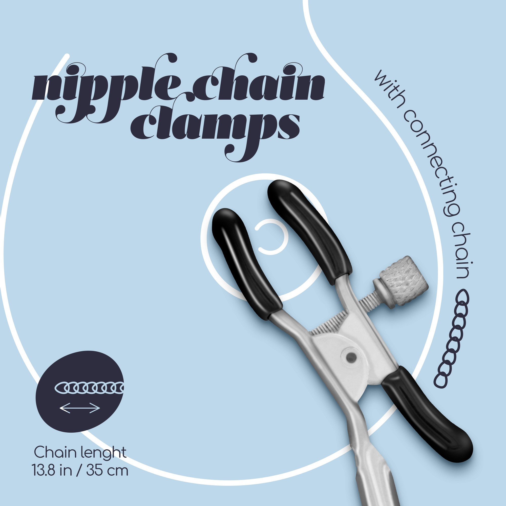 PINÇAS PARA MAMILOS SILVER NIPPLE CHAIN CLAMPS CRUSHIOUS - Image 4