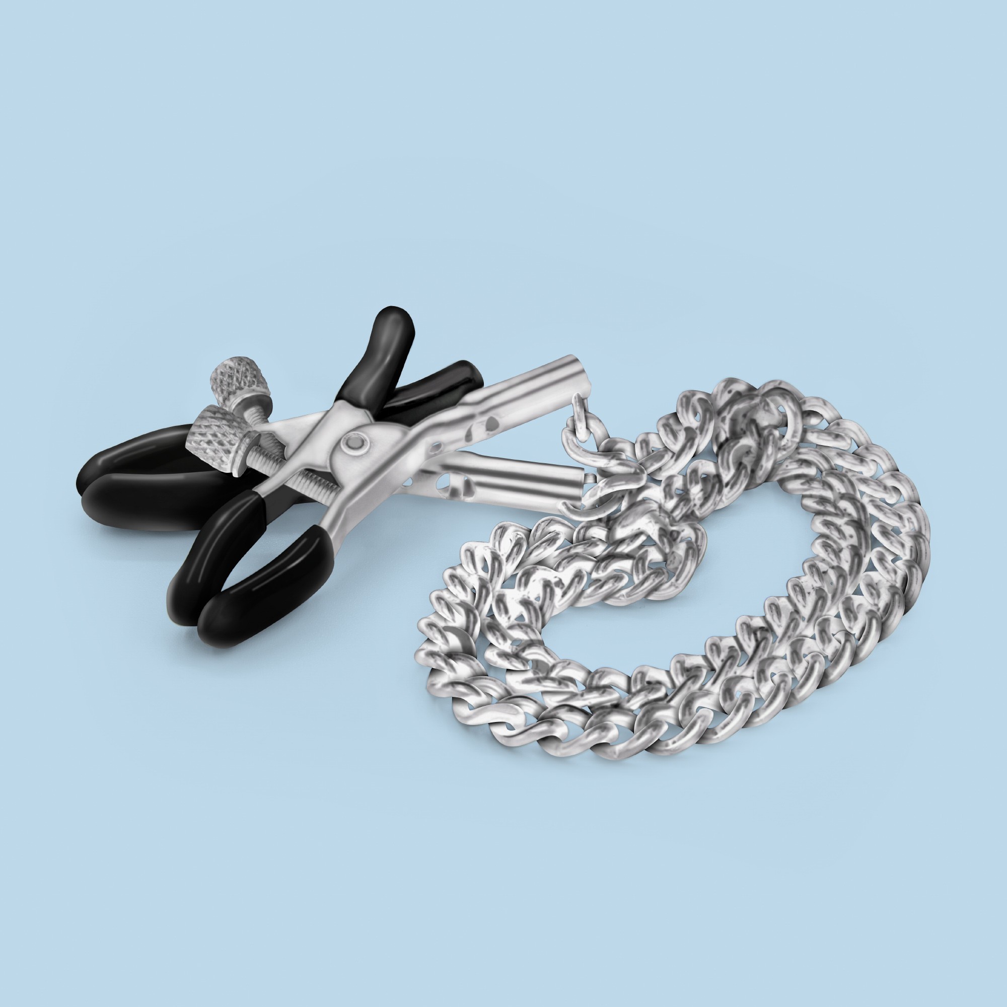 PINÇAS PARA MAMILOS SILVER NIPPLE CHAIN CLAMPS CRUSHIOUS - Image 6