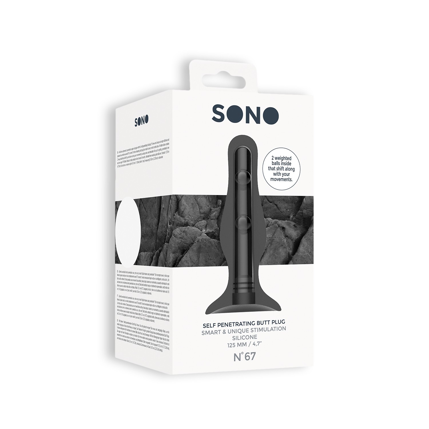 PLUG ANAL NO.67 SELF PENETRATING BUTT PLUG SONO - Image 2
