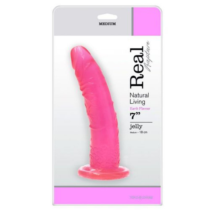 DILDO REAL RAPTURE EARTH FLAVOUR 7'' ROSA - Image 2