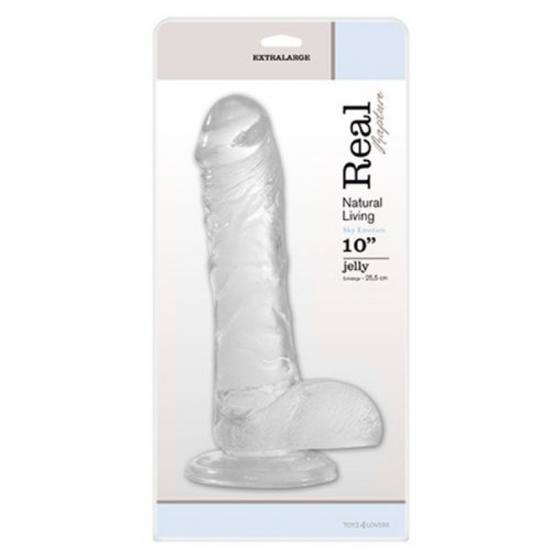 DILDO REAL RAPTURE SKY EMOTION 10'' TRANSPARENTE - Image 2
