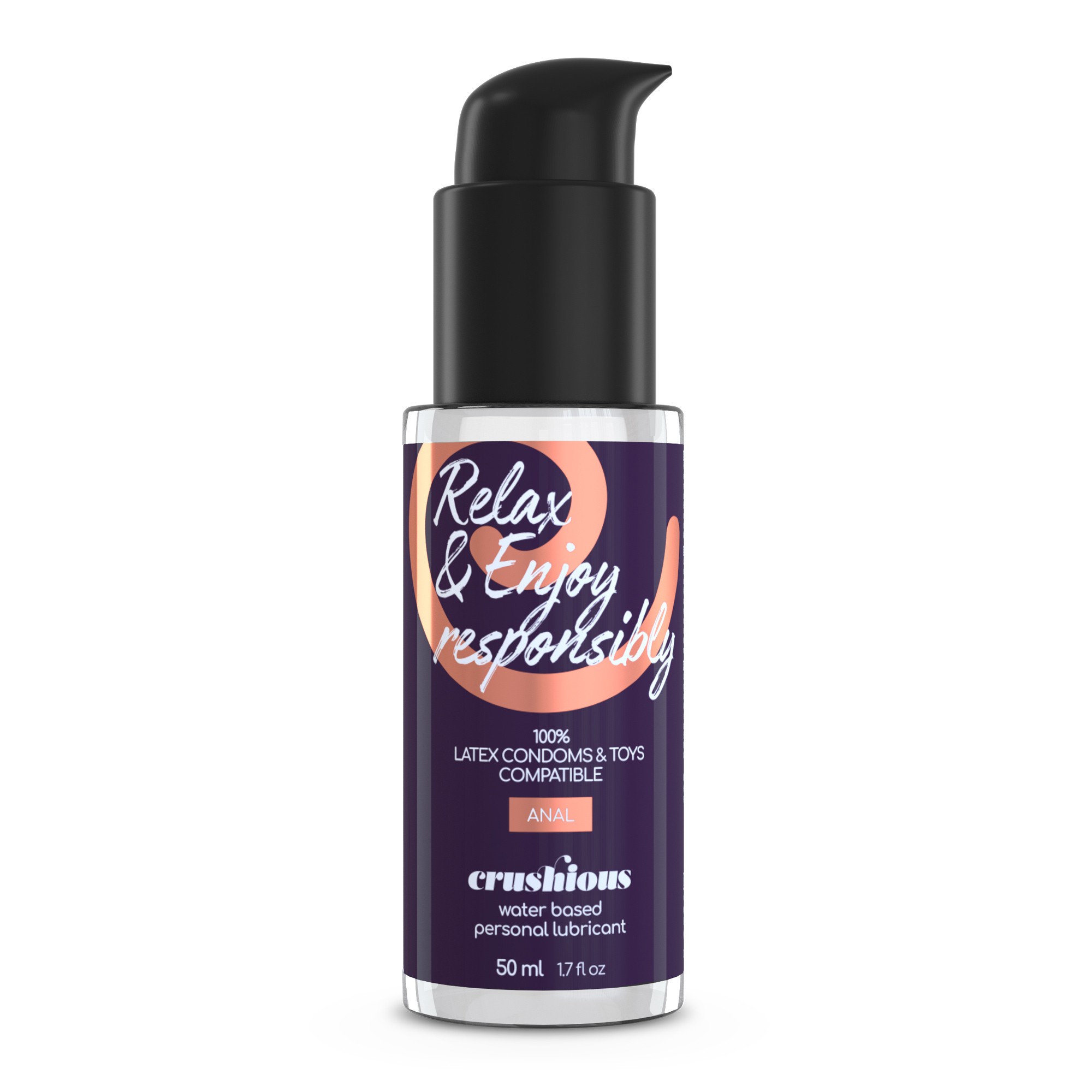DEEP DIVER DILDO DUPLO COM LUBRIFICANTE ANAL 50ML CRUSHIOUS ROXO - Image 4