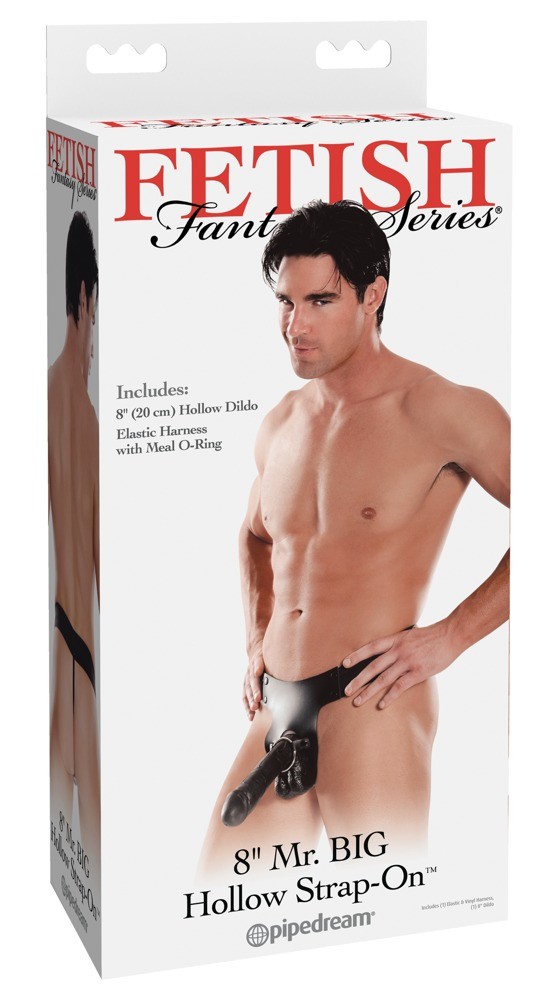 STRAP-ON OCO 8'' MR. BIG HOLLOW FETISH FANTASY SERIES PRETO - Image 5