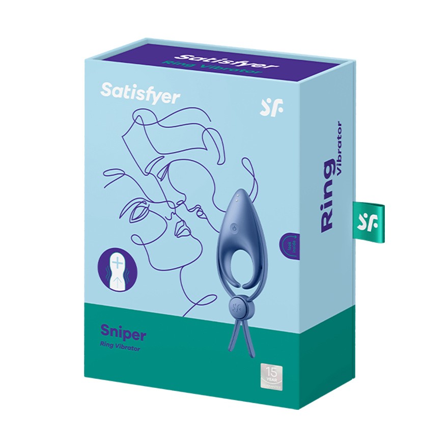 ANEL VIBRATÓRIO SNIPER SATISFYER AZUL - Image 5