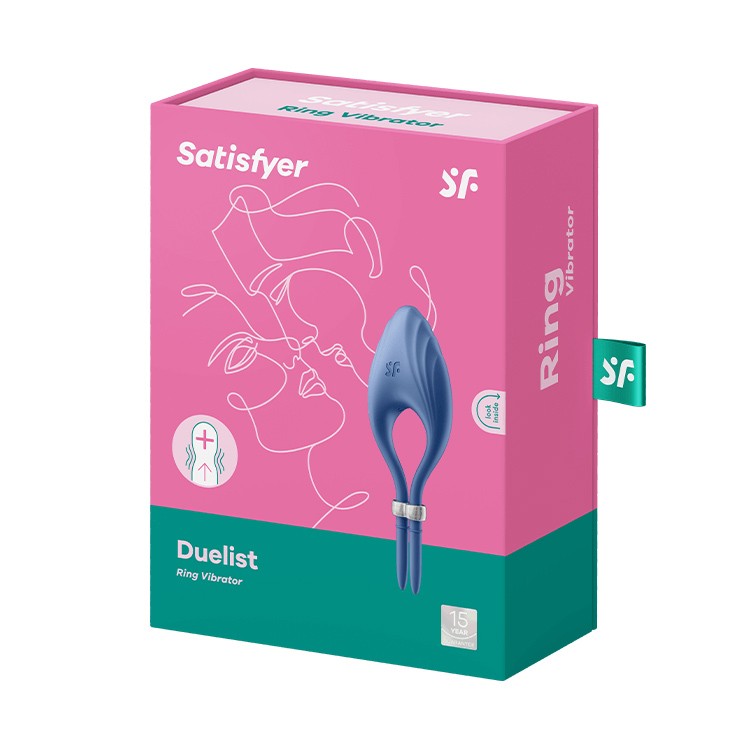 ANEL VIBRATÓRIO DUELIST SATISFYER AZUL - Image 5