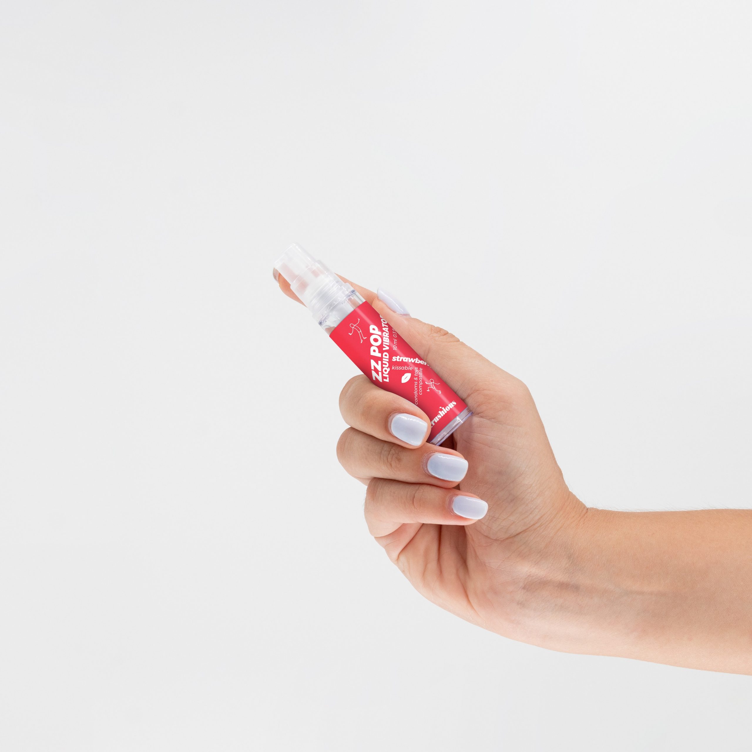 VIBRADOR LÍQUIDO ZZ POP COM AROMA MORANGO 10ML CRUSHIOUS - Image 3