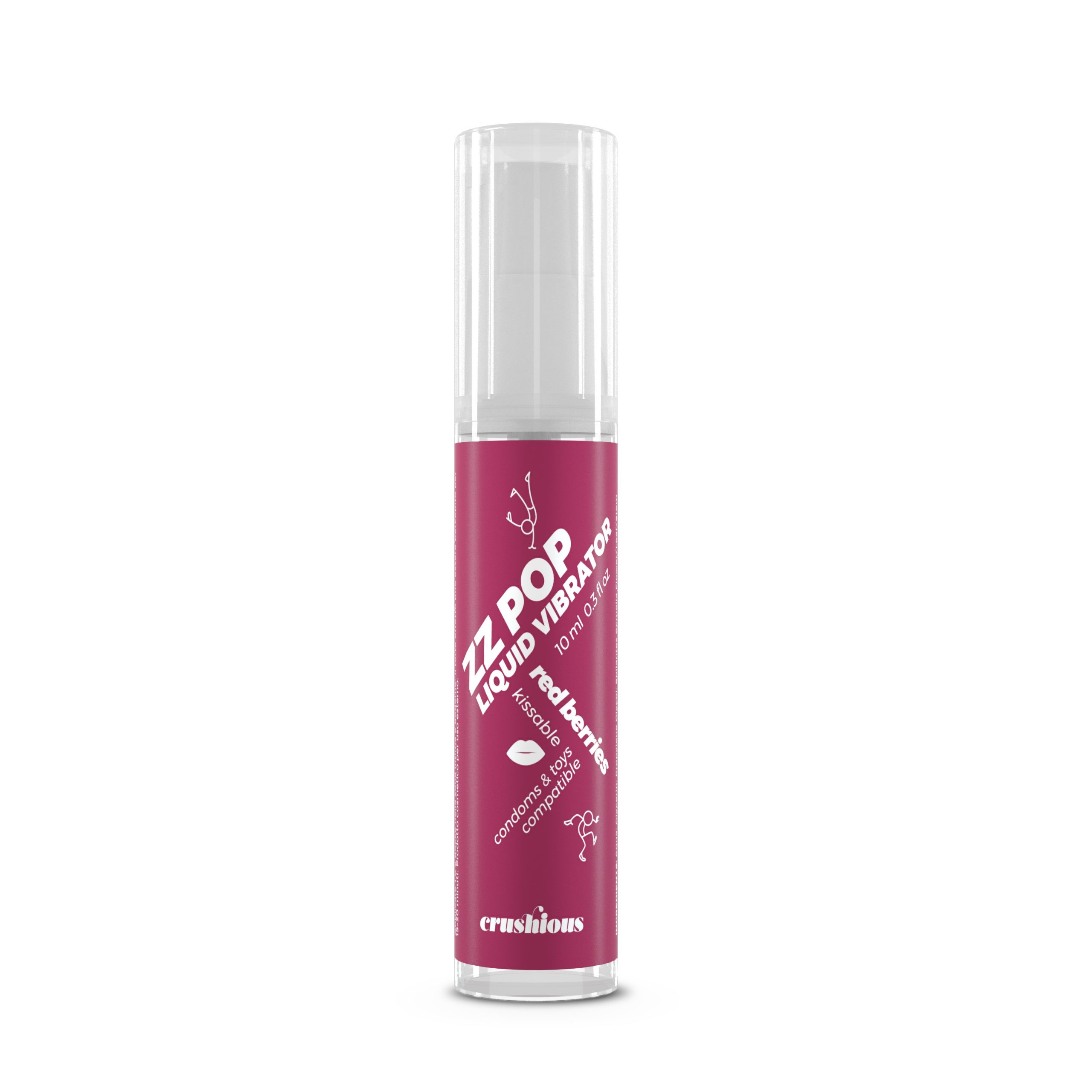 VIBRADOR LÍQUIDO ZZ POP COM AROMA FRUTOS VERMELHOS 10ML CRUSHIOUS - Image 2