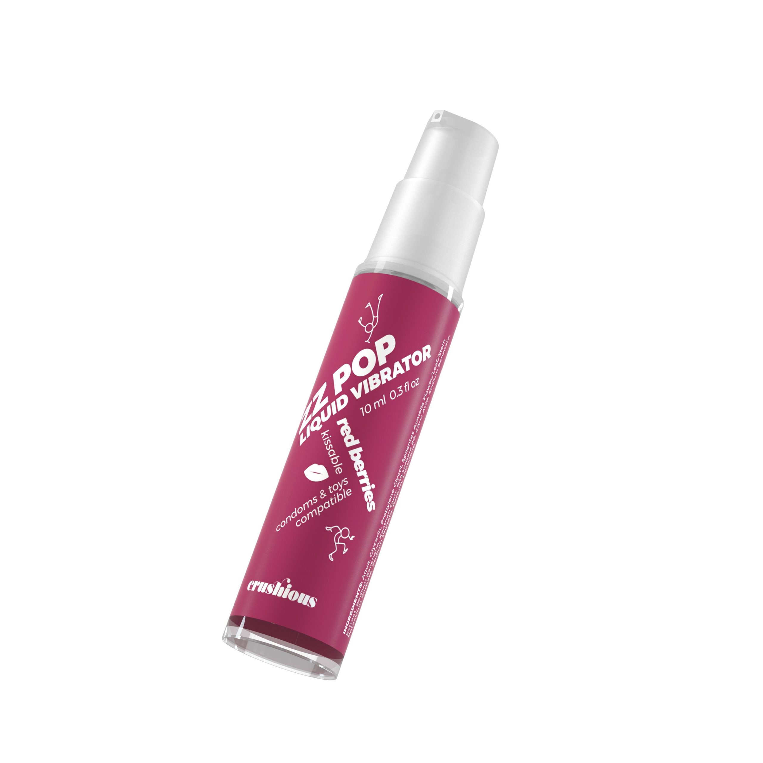VIBRADOR LÍQUIDO ZZ POP COM AROMA FRUTOS VERMELHOS 10ML CRUSHIOUS - Image 4