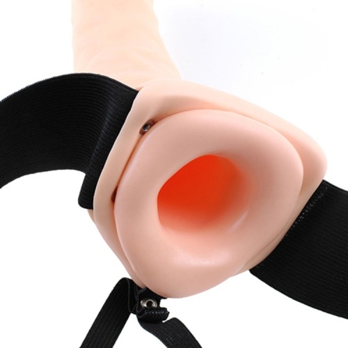 STRAP-ON OCO 8'' HOLLOW FETISH FANTASY SERIES BRANCO - Image 2