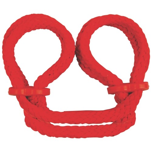 ALGEMAS PARA OS TORNOZELOS JAPANESE SILK LOVE ROPE VERMELHAS - Image 3