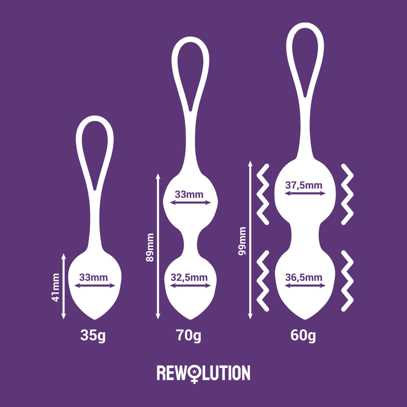 REWOLUTION REWOBEADS BOLAS VIBRANTES DE CONTROLE REMOTO COM TECNOLOGIA WATCHME - Image 7