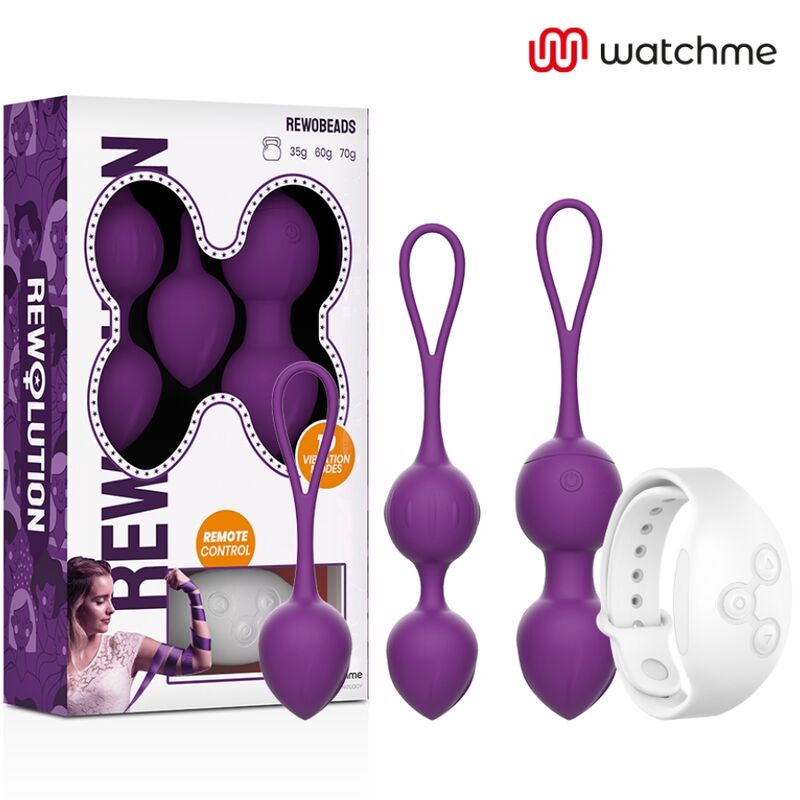 REWOLUTION REWOBEADS BOLAS VIBRANTES DE CONTROLE REMOTO COM TECNOLOGIA WATCHME - Image 2