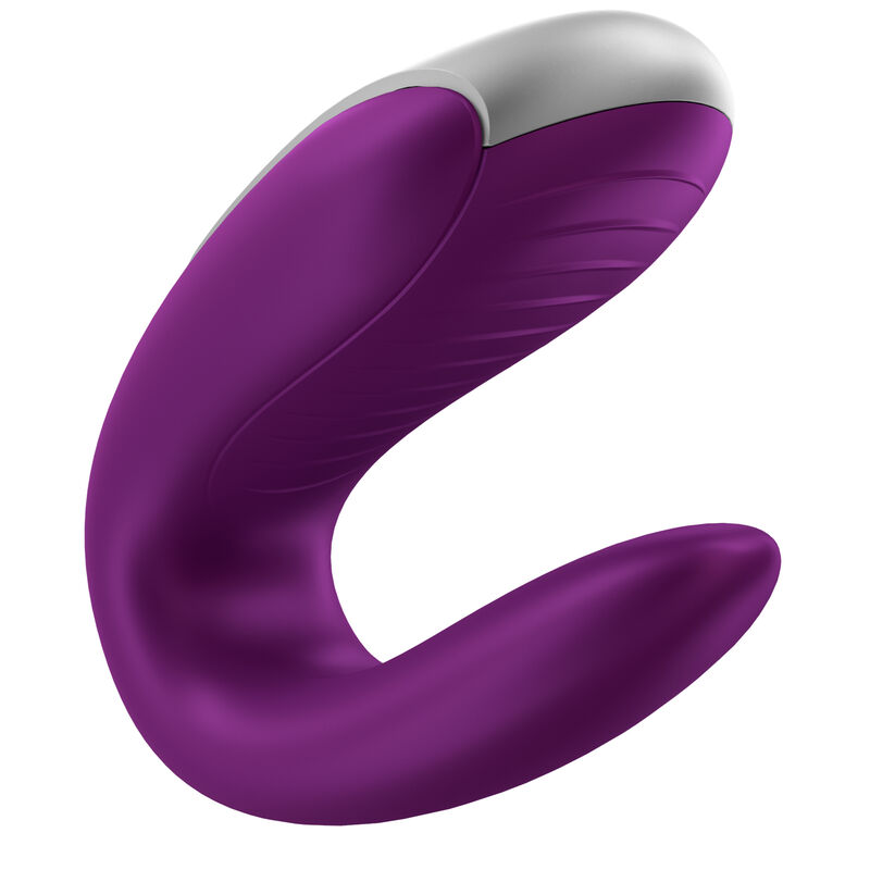 SATISFYER DOUBLE FUN PARTNER VIBRATOR - ROXO - Image 7