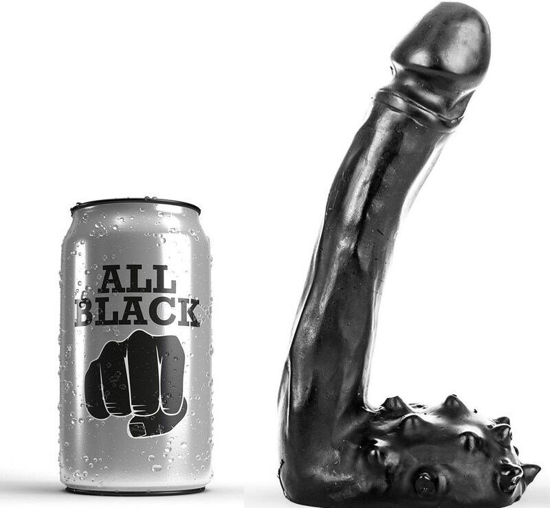 TUDO PRETO - DILDO REALÍSTICO 19 CM