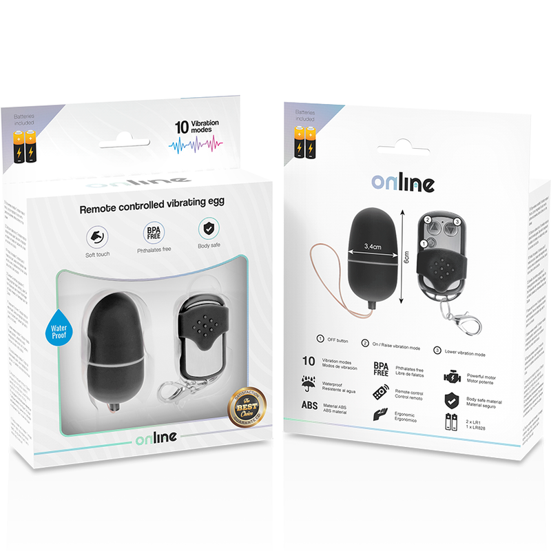 ONLINE- OVO VIBRANTE COM CONTROLE REMOTO M PRETO - Image 5