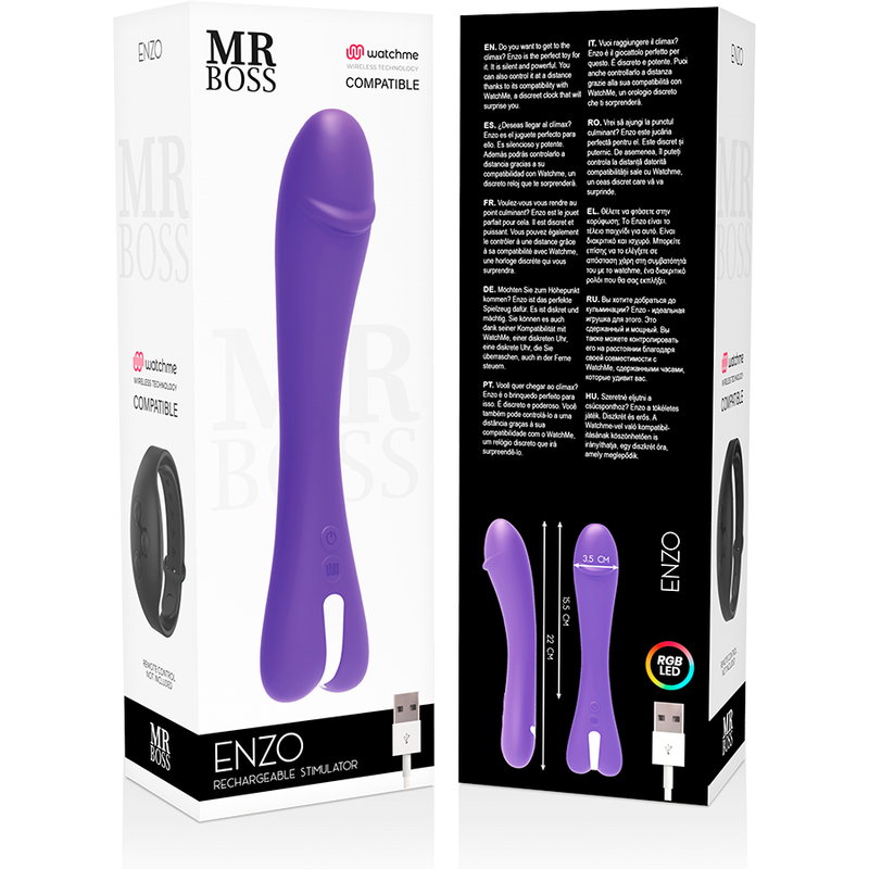 MR BOSS - ENZO VIBRADOR WATCHME TECNOLOGIA SEM FIO COMPATÍVEL - Image 9