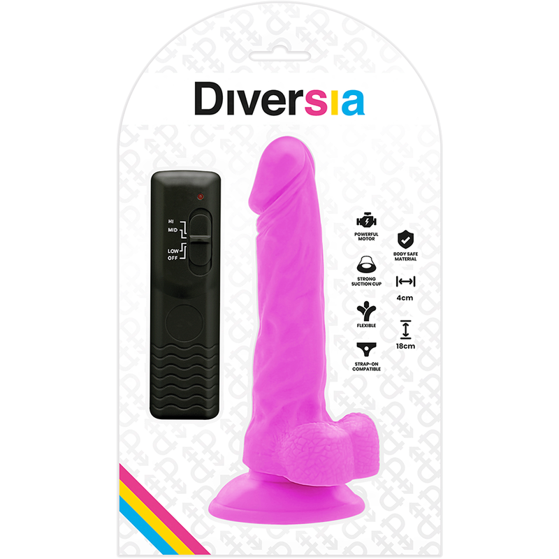DIVERSIA - FLEXÍVEL VIBRATÓRIO 18 CM - ROXO - Image 5