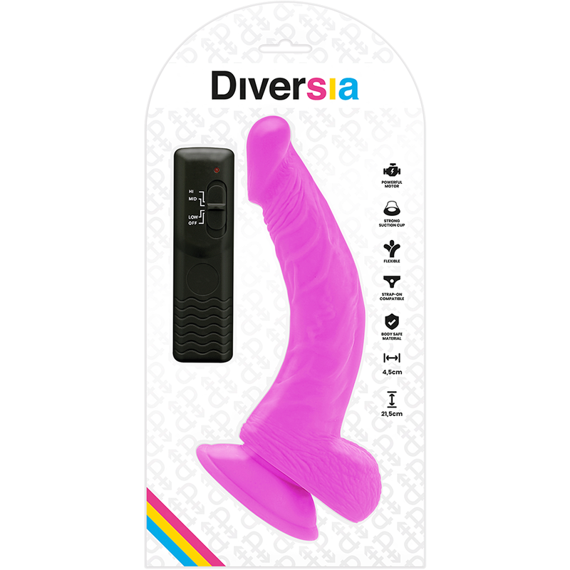 DIVERSIA -VIBRAÇÃO FLEXÍVEL DIVERSIA 21,5 CM - ROXO - Image 5