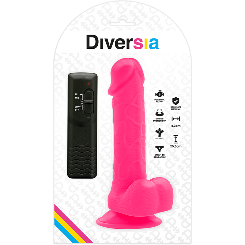 DIVERSIA - VIBRAÇÃO FLEXÍVEL DIVERSIA 20,5 CM - ROSA - Image 6
