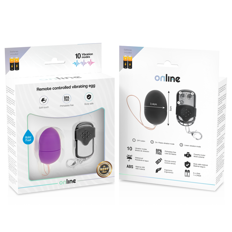 ONLINE- OVO VIBRANTE COM CONTROLE REMOTO S LILAC - Image 5