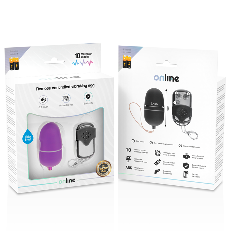 ONLINE- OVO VIBRANTE COM CONTROLE REMOTO M LILAC - Image 5