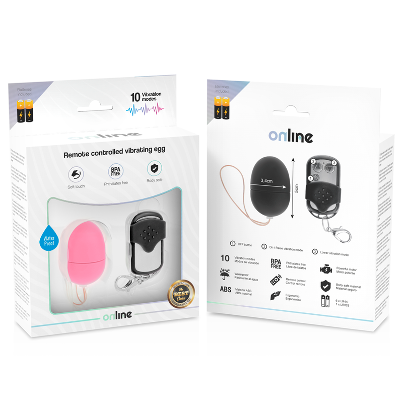 ONLINE- OVO VIBRANTE COM CONTROLE REMOTO S ROSA - Image 5