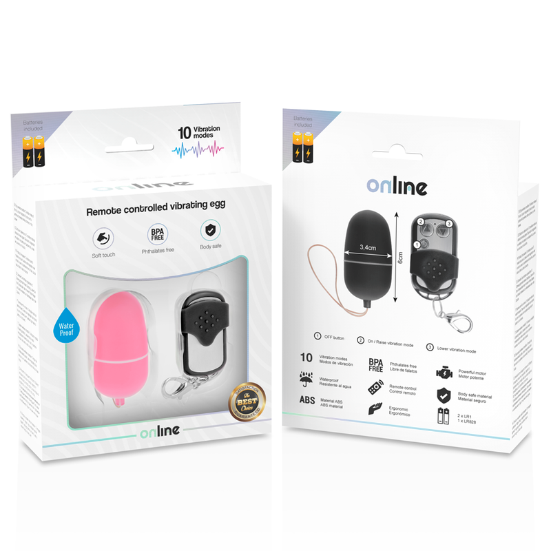 ONLINE- OVO VIBRANTE COM CONTROLE REMOTO M ROSA - Image 5