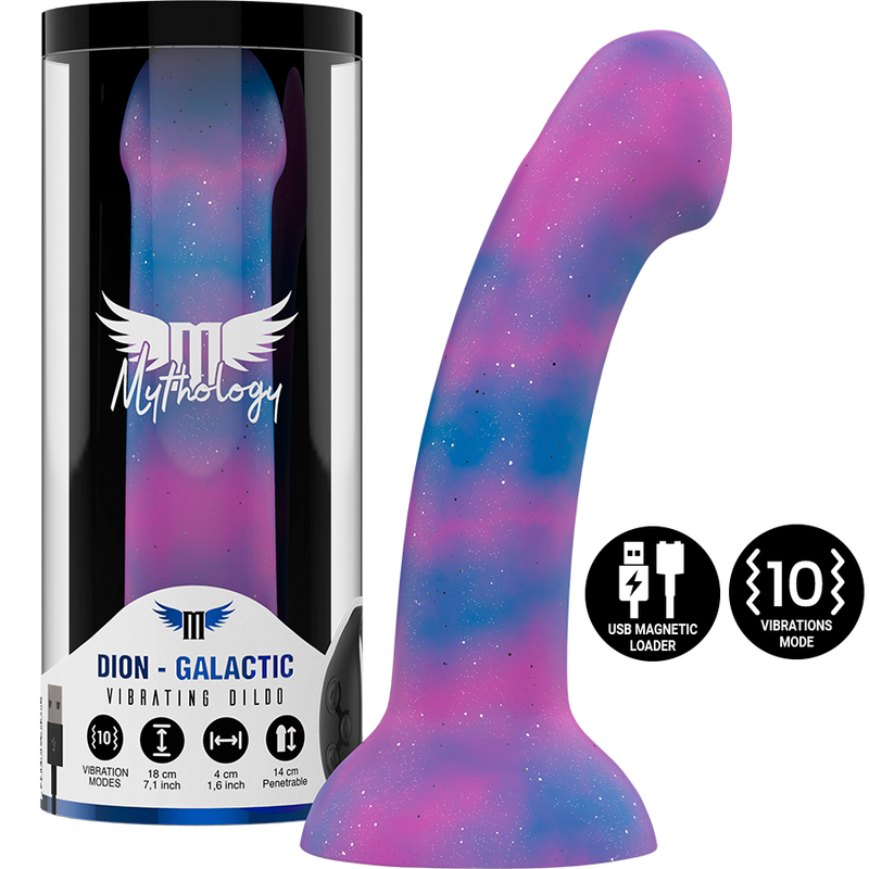 MYTHOLOGY DION GALACTIC DILDO M - VIBRADOR WATCHME TECNOLOGIA SEM FIO COMPATÍVEL