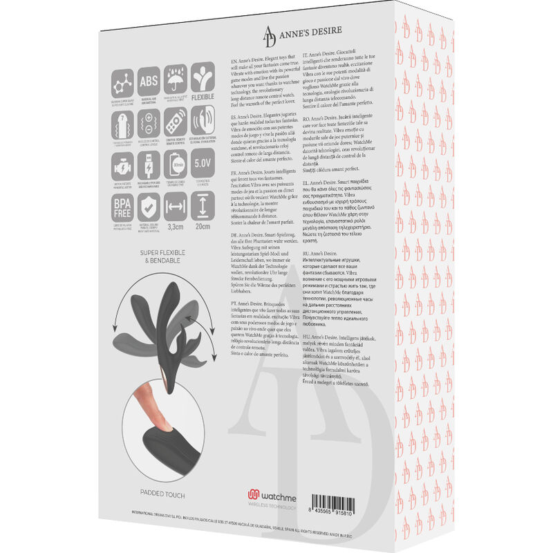 ANNE'S DESIRE - RABBIT TECNOLOGIA DE CONTROLE REMOTO A WATCHME PRETO - Image 13