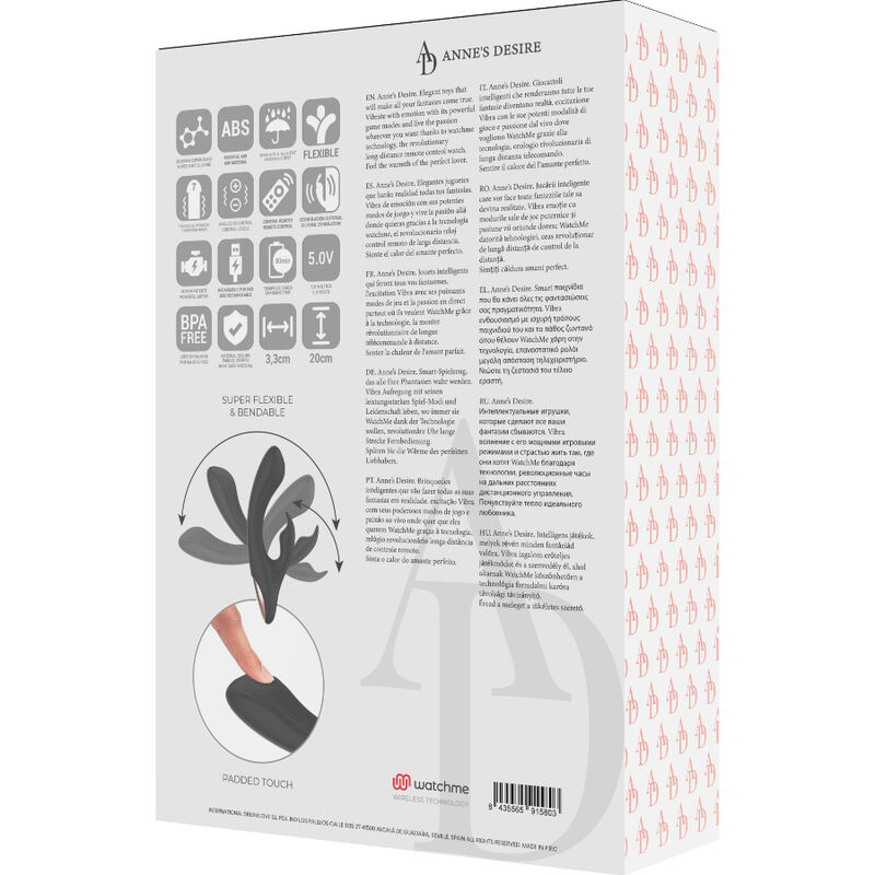 ANNE'S DESIRE - RABBIT TECNOLOGIA DE CONTROLE REMOTO WATCHME PRETO/OURO - Image 13