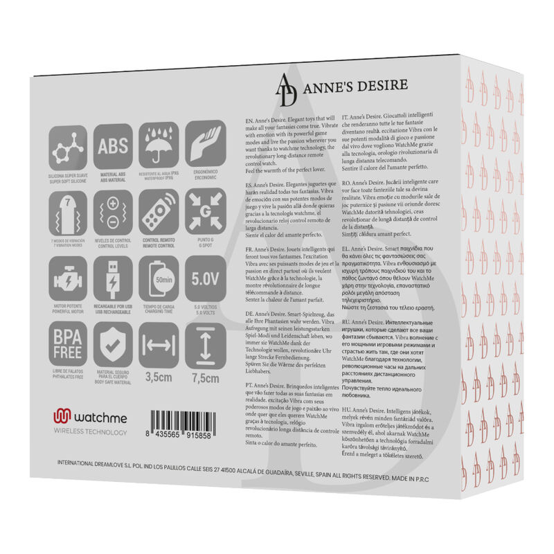 ANNE'S DESIRE - EGG TECNOLOGIA DE CONTROLE REMOTO WATCHME PRETO - Image 13