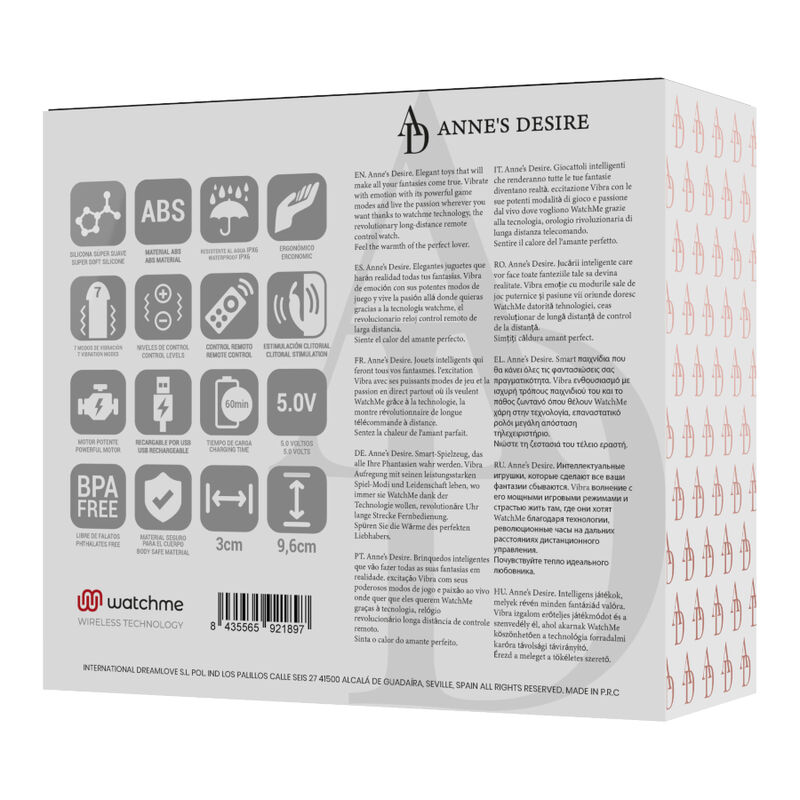 ANNE'S DESIRE - PANTY PLEASURE TECNOLOG A WATCHME PRETO/OURO - Image 13