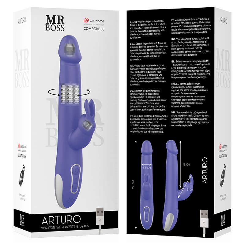 MR BOSS- VIBRADOR E ROTADOR ARTURO COMPATÍVEL COM A TECNOLOGIA WATCHME WIRELESS - Image 6