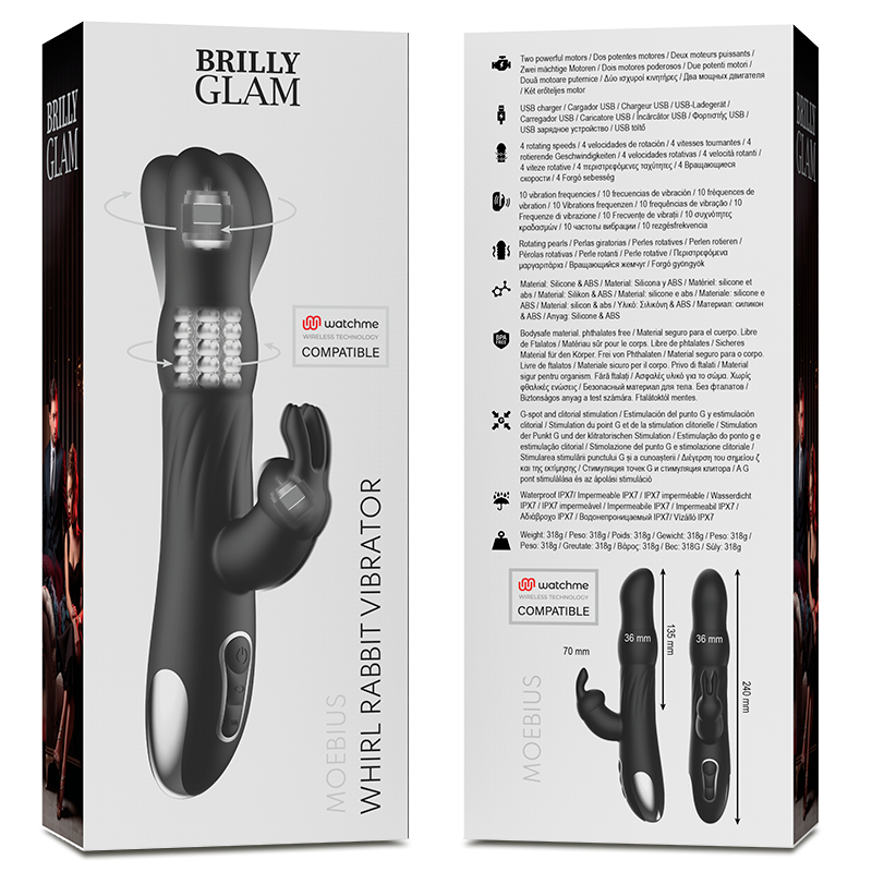 BRILLY GLAM - VIBRADOR E ROTADOR MOEBIUS COELHO COMPATÍVEL COM A TECNOLOGIA WATCHME WIRELESS - Image 6