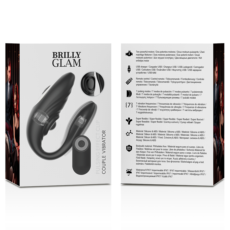 BRILLY GLAM- CONTROLE REMOTO PULSANTE E VIBRATÓRIO DE CASAL - Image 7